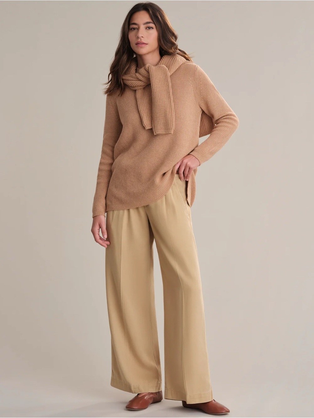 525 América EMMA CREWNECK SHAKER STITCH COTTON SWEATER NWOT SIZE S